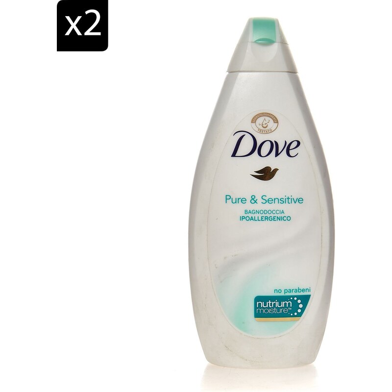 Dove Pure & Sensitive - 2-er Set Duschgels - 500 ml