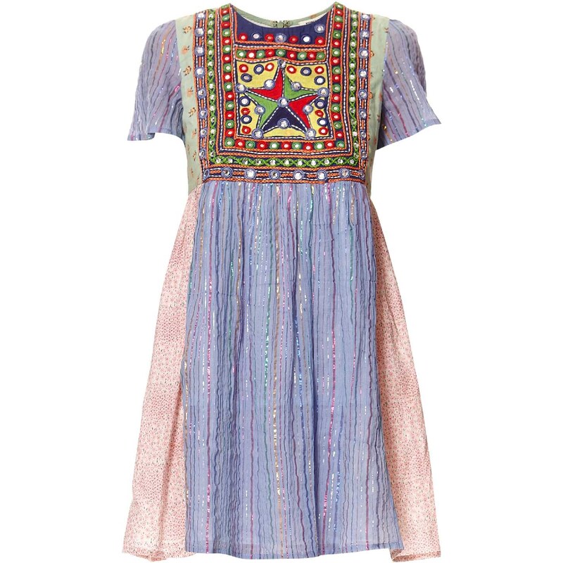 Manoush Kleid aus zwei Materialien