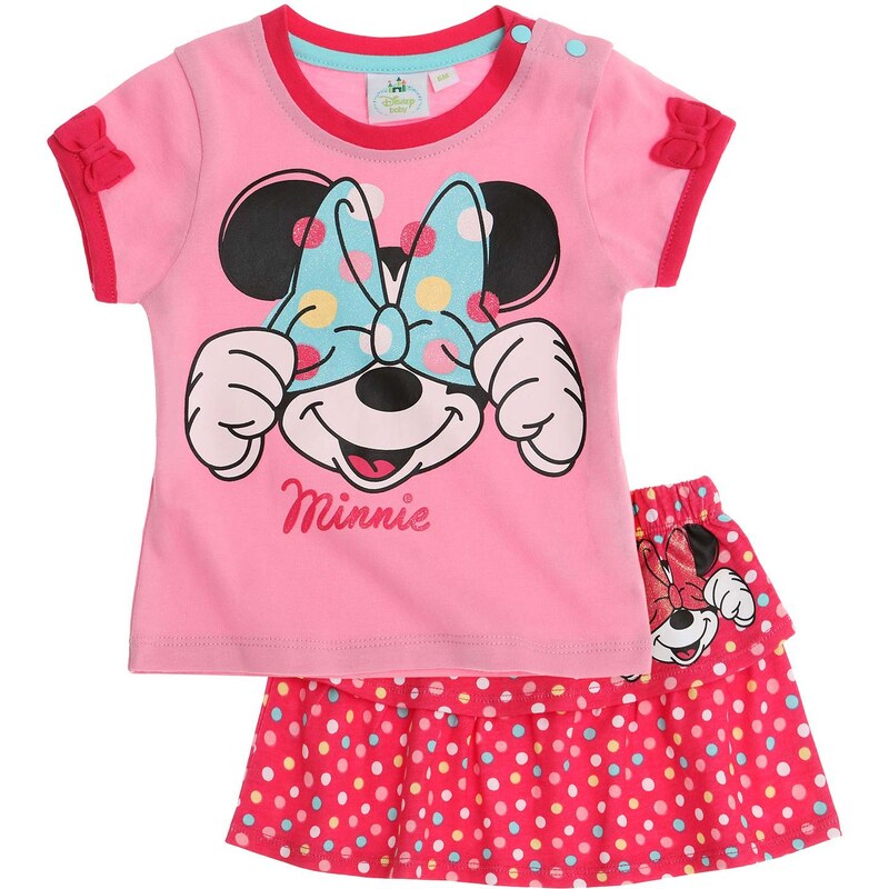 Disney Minnie T-Shirt und Rock pink in Größe 3M für Mädchen aus 100% Baumwolle