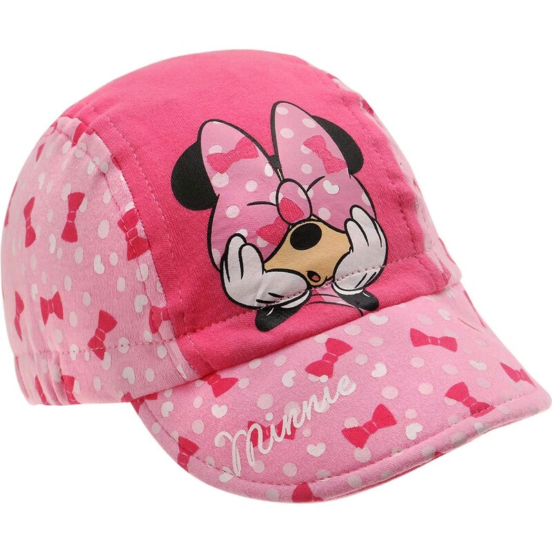 Disney Minnie Cap pink in Größe 46 für Mädchen aus 100% Baumwolle