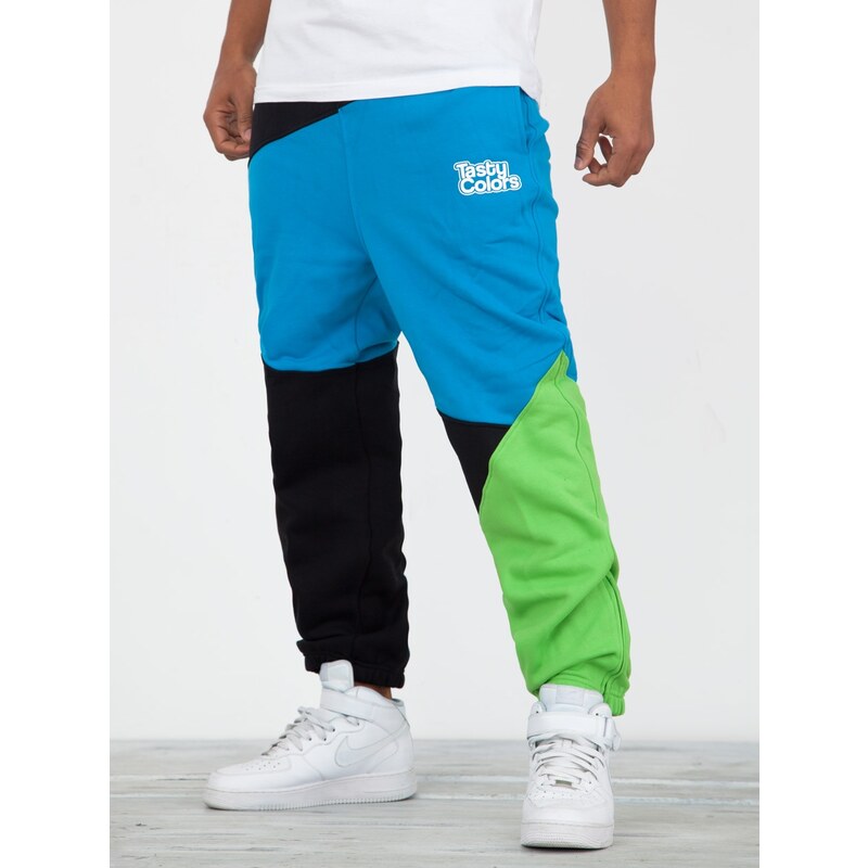 Tasty Colors Jogger Zig Zag Black Turquoise Lime Green