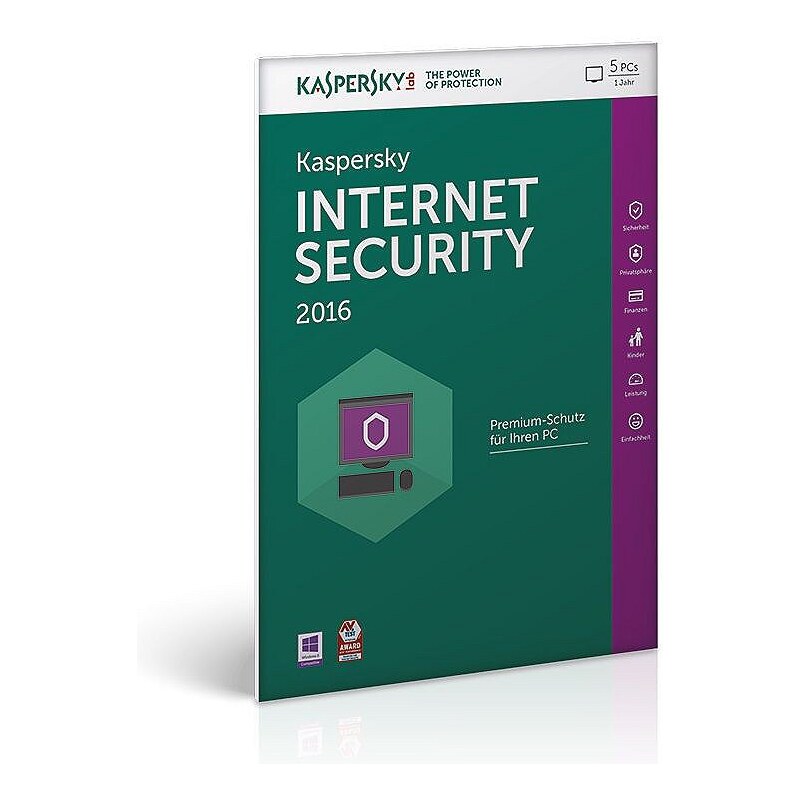 KASPERSKY Anti-Virus-Software »Internet Security 2016 FFP Box (5 Benutzer)«
