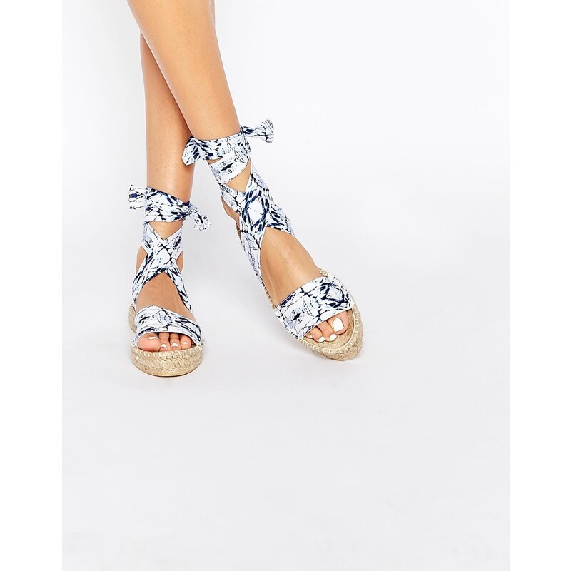 ASOS - JASMINE - Espadrilles-Sandalen mit Schnürung - Mehrfarbig