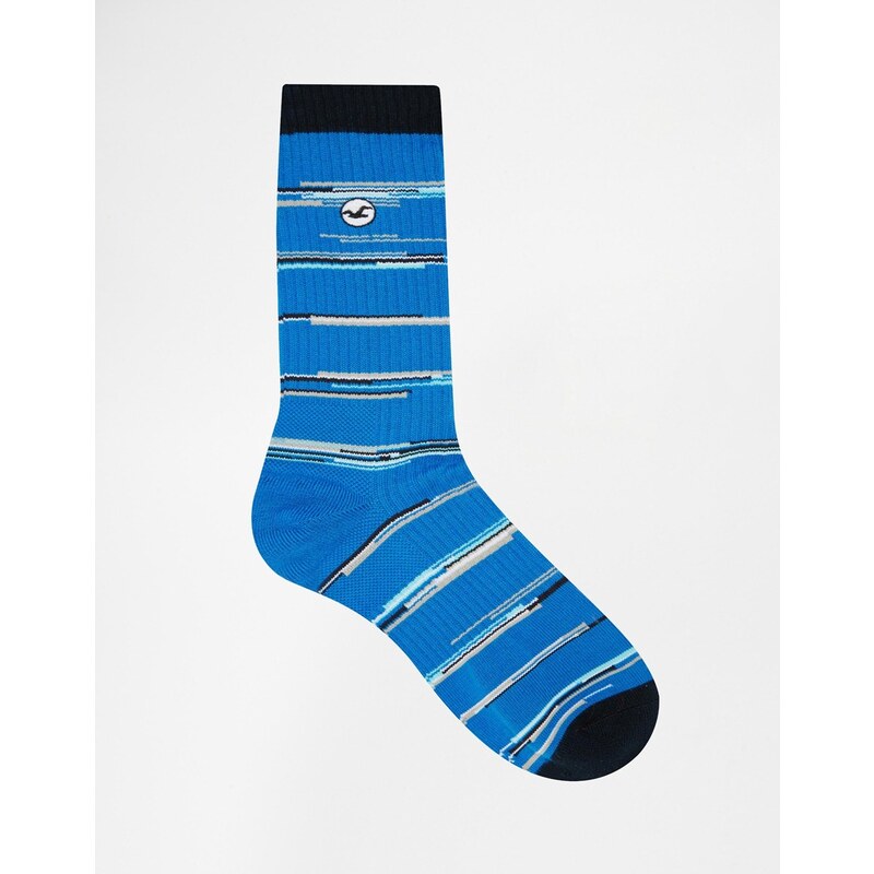 Hollister - Melierte Socken - Blau