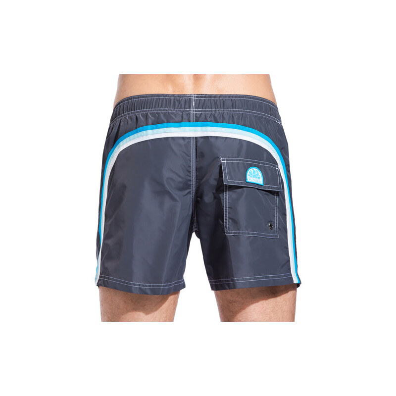 SUNDEK elastic waist mid-length board shorts