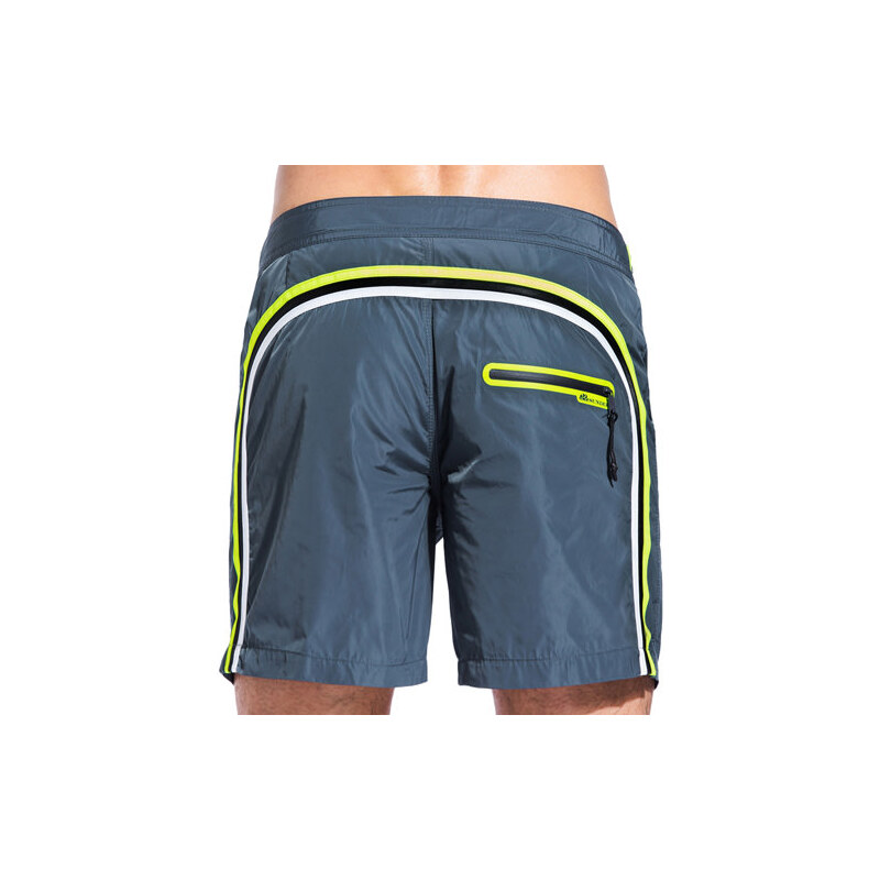 SUNDEK long swim shorts with side buttons