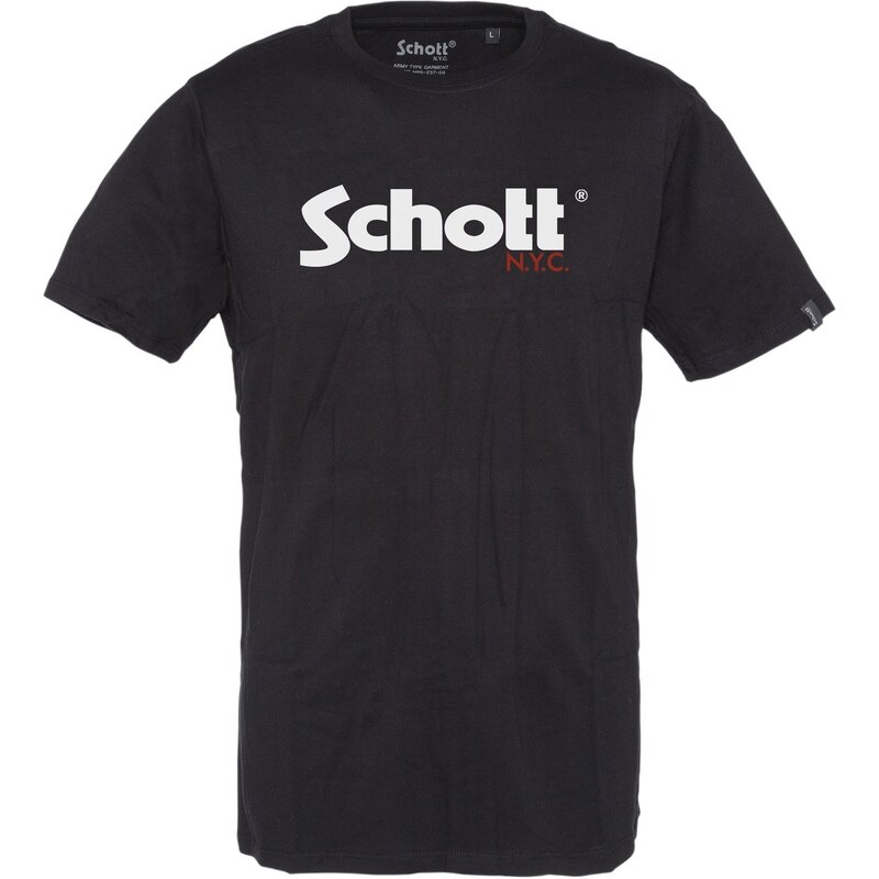 Schott T-Shirt - schwarz