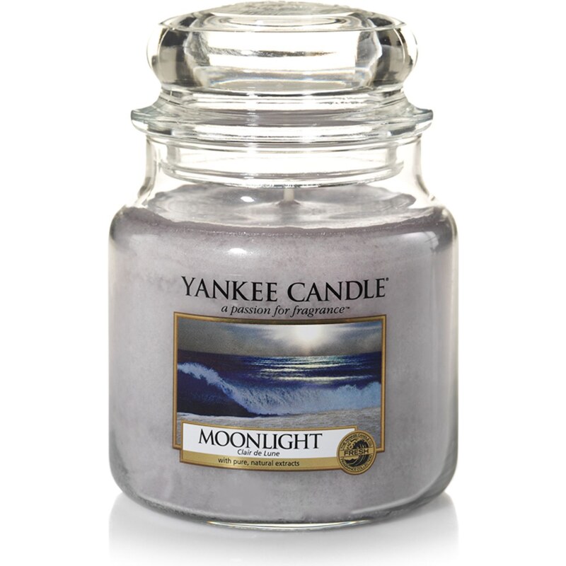 Yankee Candle Clair de Lune blanc - Parfümierte Kerze - weiß