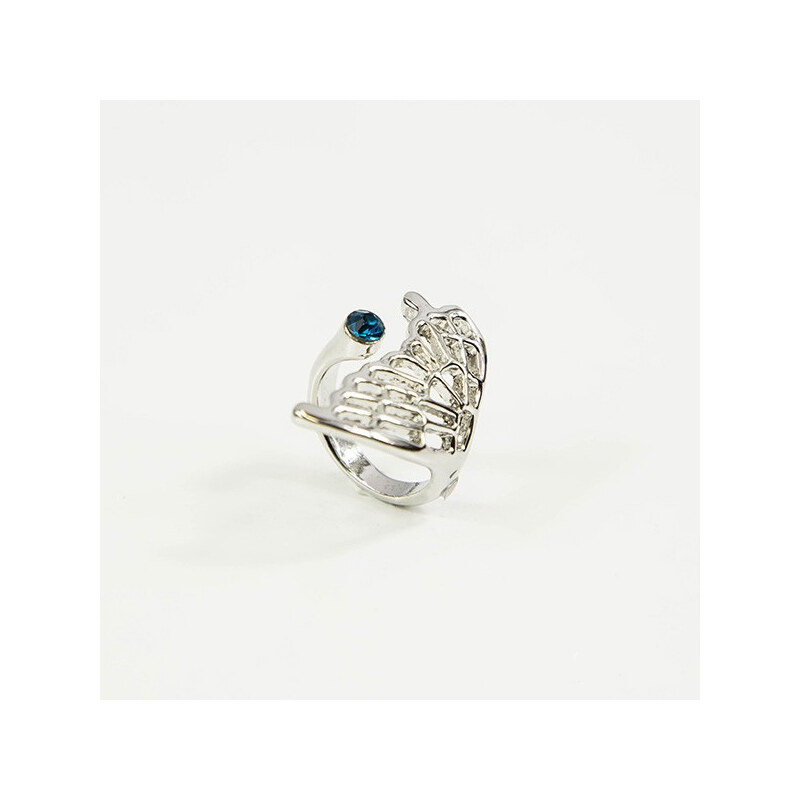 Lesara Ring mit Schmetterlingsflügel - Hellblau