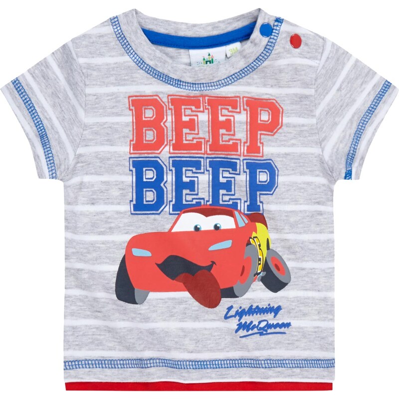 Disney Cars T-Shirt grau in Größe 3M für Jungen aus 60 % Baumwolle 40 % Polyester