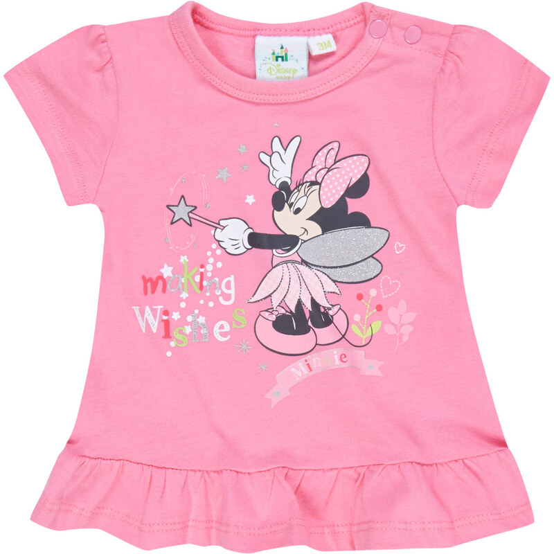 Disney Minnie T-Shirt pink in Größe 3M für Mädchen aus 100% Baumwolle