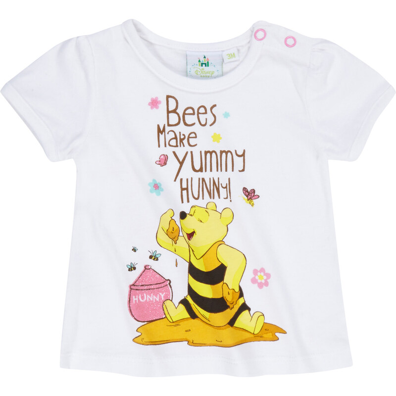 Disney Winnie Puuh T-Shirt weiß in Größe 3M für Mädchen aus 100% Baumwolle