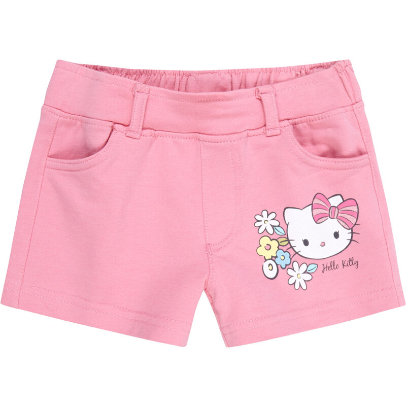 Hello Kitty Shorts pink in Größe 98 für Mädchen aus 80% Baumwolle 15% Polyester 5% Elasthan