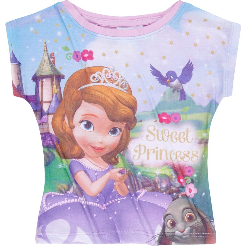 Disney Sofia die Erste T-Shirt lila in Größe 92 für Mädchen aus Vorderseite: 100% Polyester 100% Baumwolle