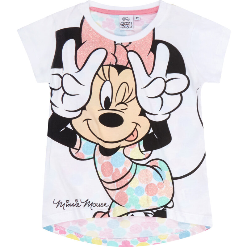 Disney Minnie T-Shirt weiß in Größe 104 für Mädchen aus 100% Baumwolle