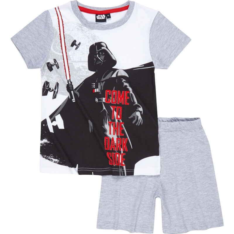 Star Wars-The Clone Wars Shorty-Pyjama grau in Größe 116 für Jungen