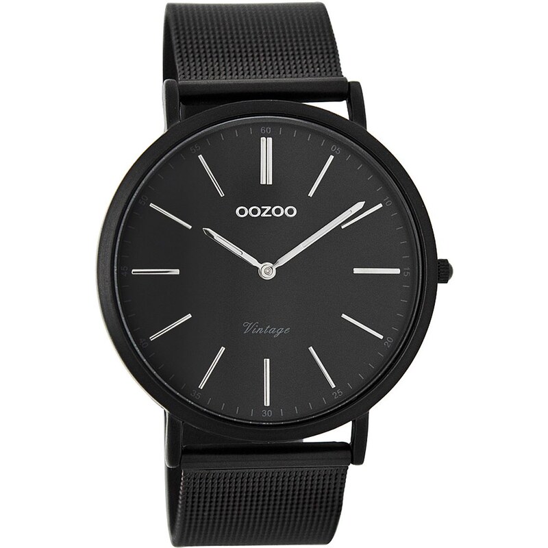Oozoo Vintage Armbanduhr Schwarz 40 mm C7394