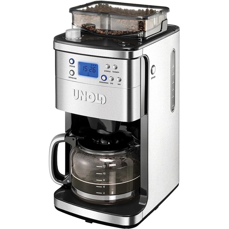 UNOLD® Kaffeeautomat 28736 mit integriertem Mahlwerk, für 200g Kaffeebohnen, bis 1050 Watt