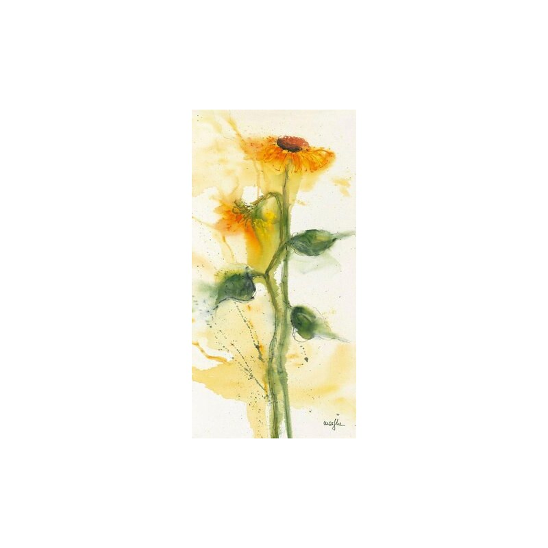 Deco Panel Sonnenblumen II 50/100 cm HOME AFFAIRE gelb
