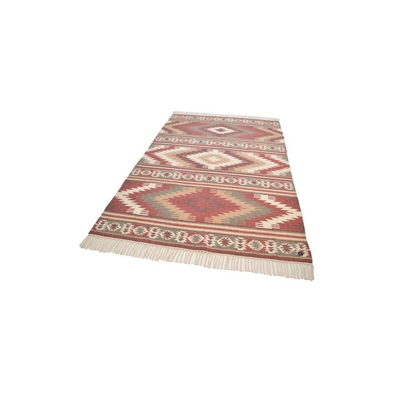 Teppich Kelim Colors I handgearbeitet Wolle Tom Tailor rot 2 (B/L: 65x135 cm),3 (B/L: 140x200 cm),4 (B/L: 160x230 cm)