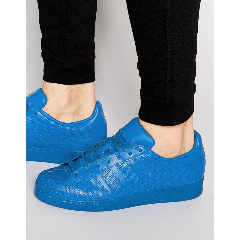 adidas Originals - Superstar adicolor - Sneaker in Blau, S80327 - Blau