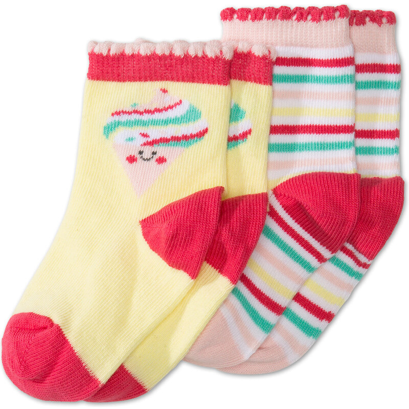 C&A Baby 2 Paar Baby-Socken in Rosa