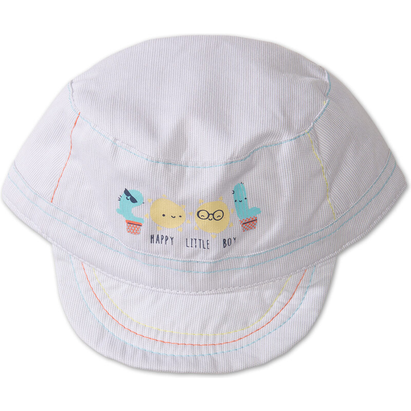 C&A Baby-Mütze in weiß / Blau
