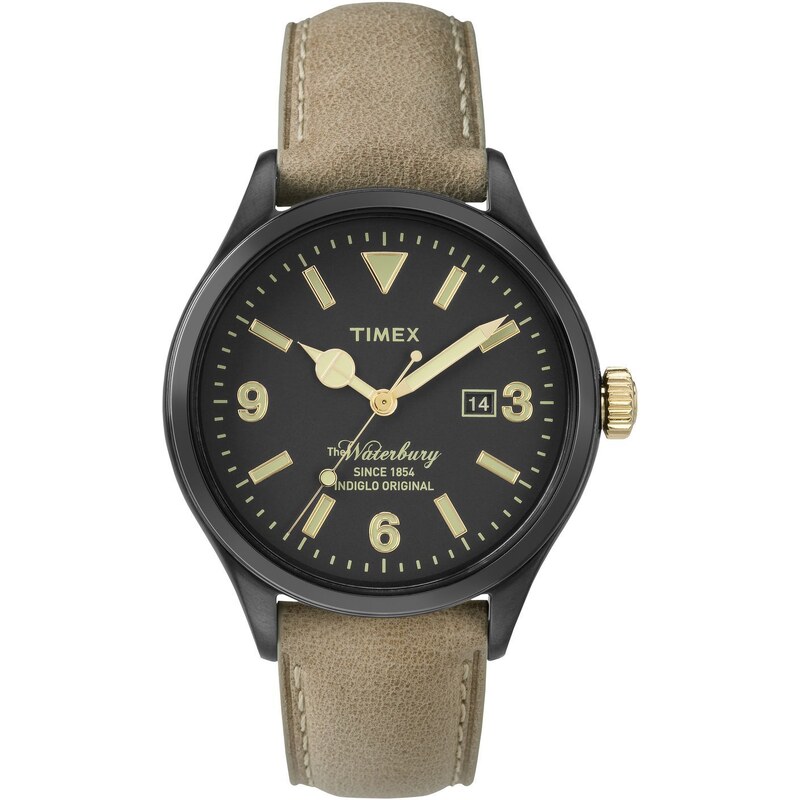 Timex Waterbury - Uhr mit Lederarmband - beige