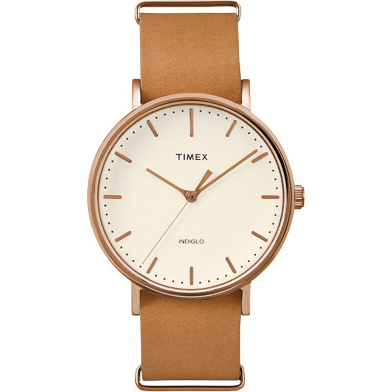 Uhr mit Lederarmband The Weekender Collection Timex