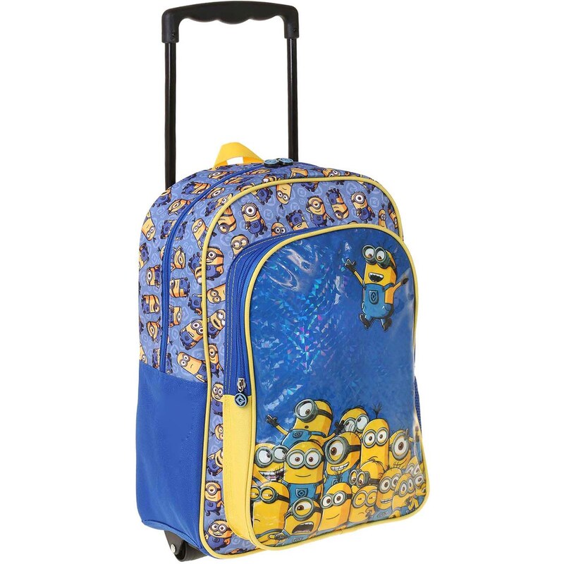 Minions Trolley-Rucksack 41 x 31 x 15 cm blau in Größe UNI für Jungen aus 100% Polyester