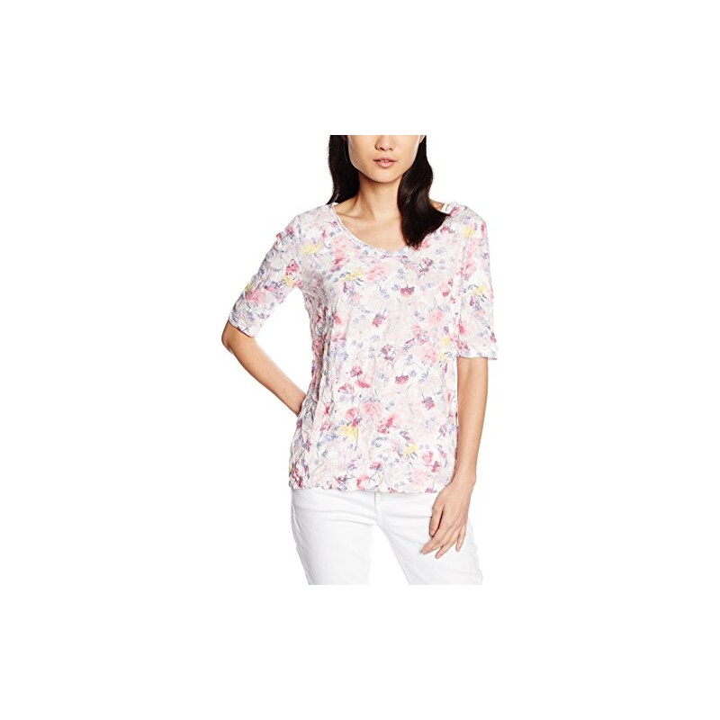 TOM TAILOR Damen T-Shirt T-shirt Flowerful Crinkle Shirt/603