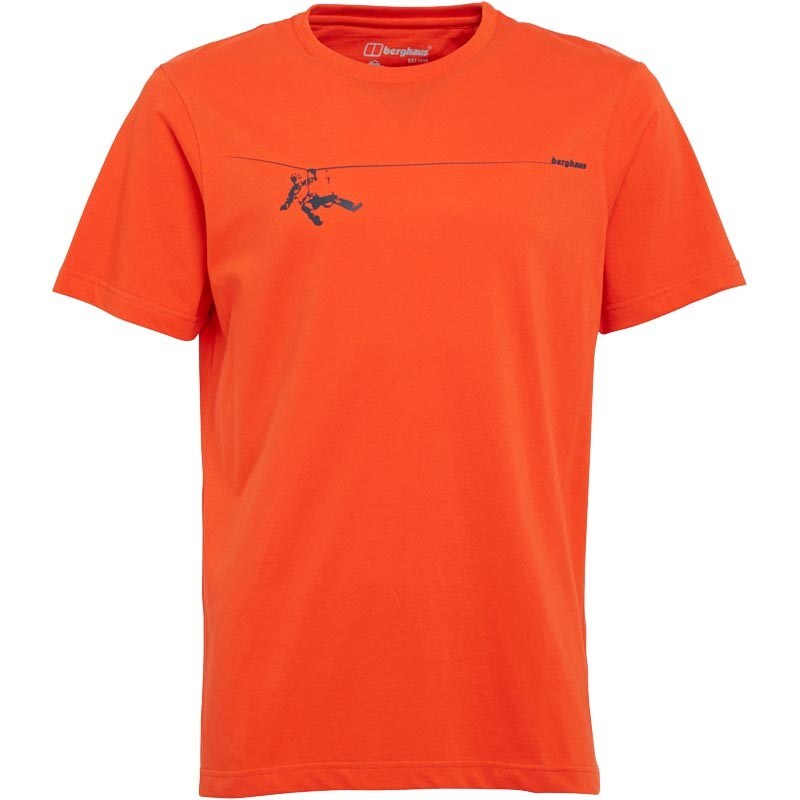 Berghaus Herren Mountain Graphic Logo T-Shirt Orange