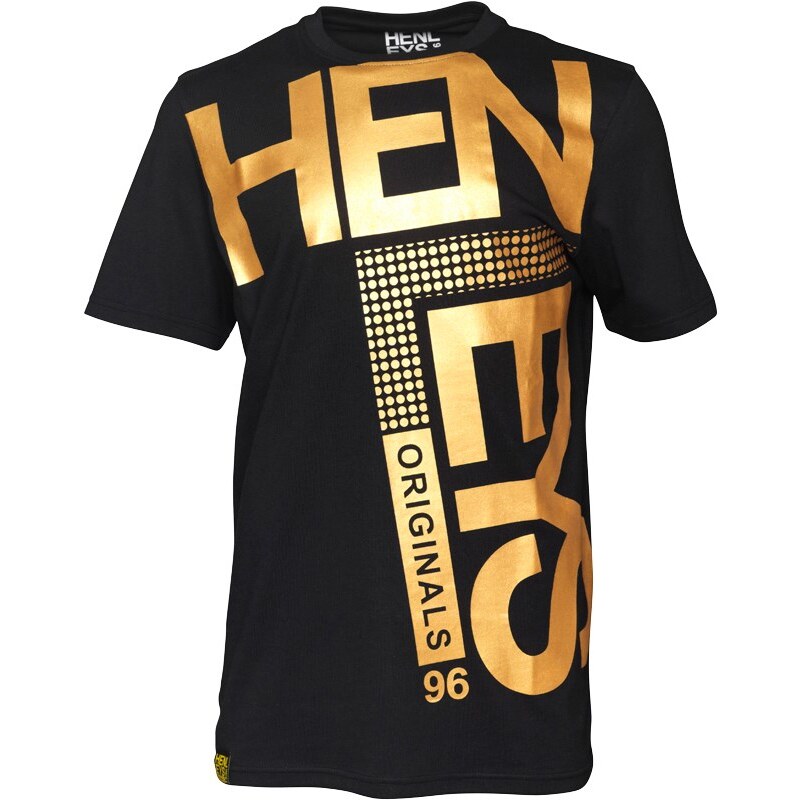 Henleys Herren Fleek T-Shirt Schwarz