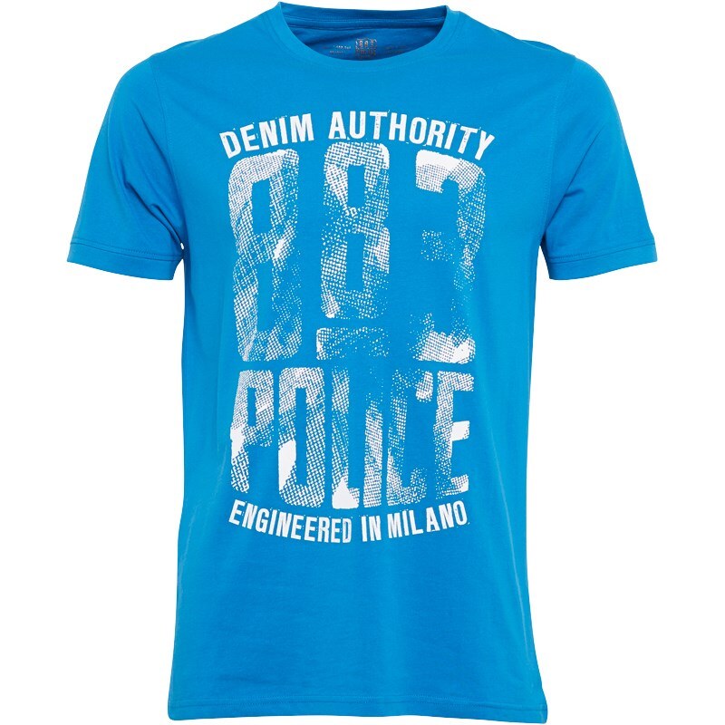 883 Police Herren Dobie T-Shirt Blau