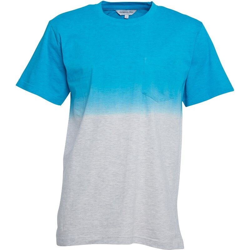 Kangaroo Poo Herren Ombre T-Shirt Blau