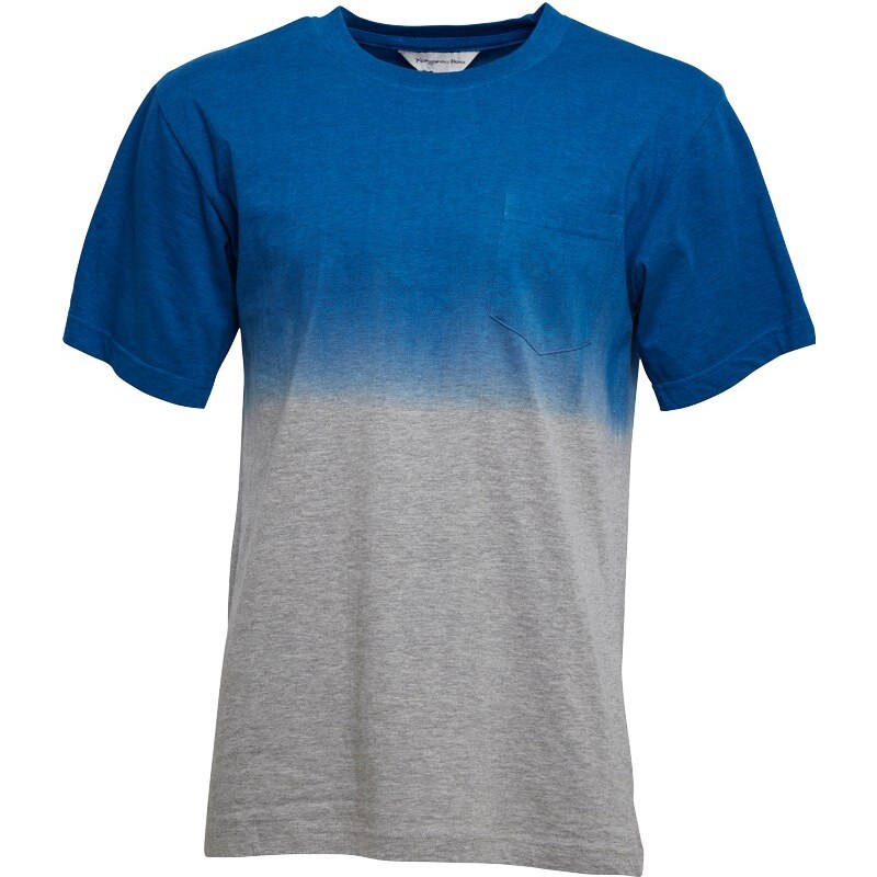 Kangaroo Poo Herren Ombre T-Shirt Blau