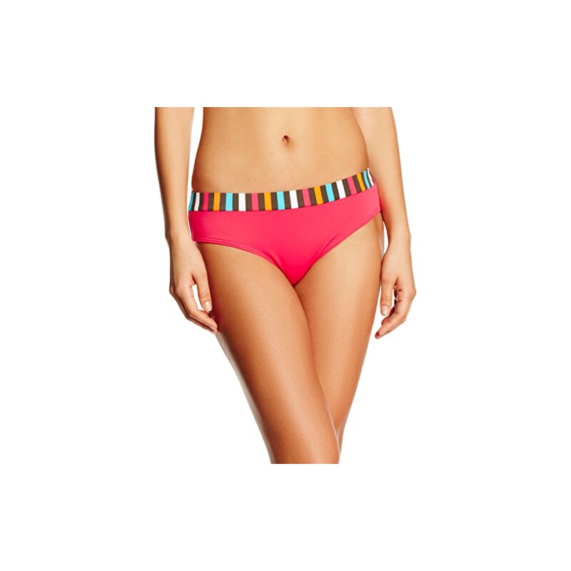 Palmers Damen Slip Bikinihose Pant Tropical Stripe, Gr. 44 (Herstellergröße: L), Mehrfarbig (BUNT 199)