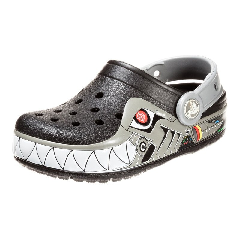Crocs LIGHTS ROBO SHARK Clogs black/silver