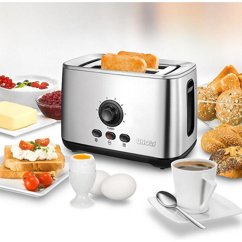 UNOLD® Toaster Turbo 38955, mit Turbo-Toast-Funktion, max. 2100 Watt