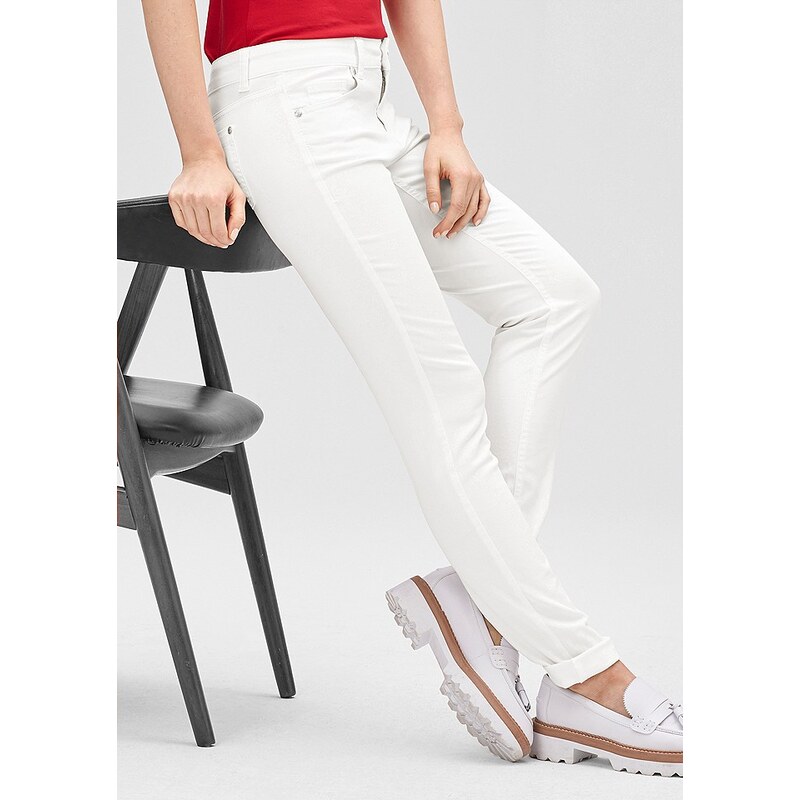 s.Oliver PREMIUM Slim: Jeans aus Baumwollsatin