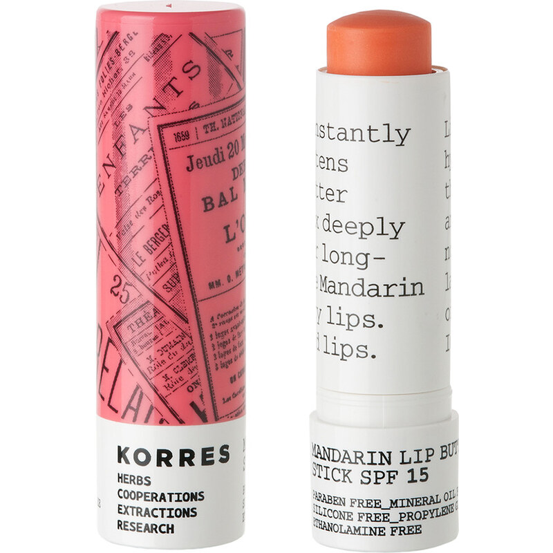 Korres natural products Peach Mandarin Lip Butter Stick Lippenbalm 5 ml