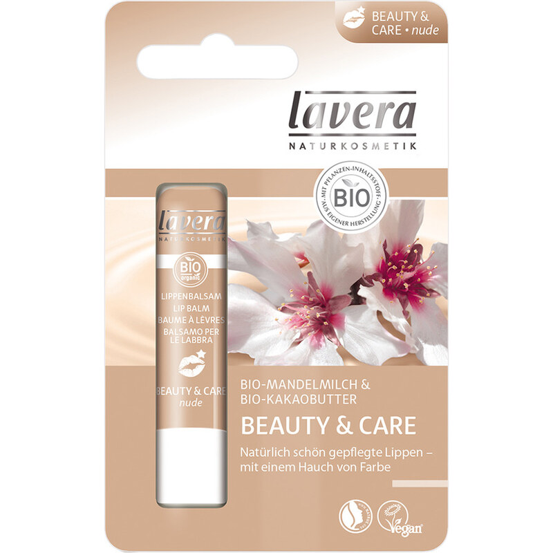 lavera Beauty + Care Nude Lippenbalm 4.5 g für Frauen