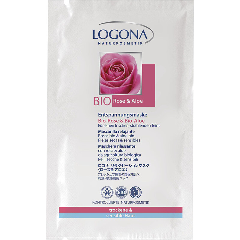 Logona Bio-Rose & Bio-Aloe Maske 15 ml für Frauen
