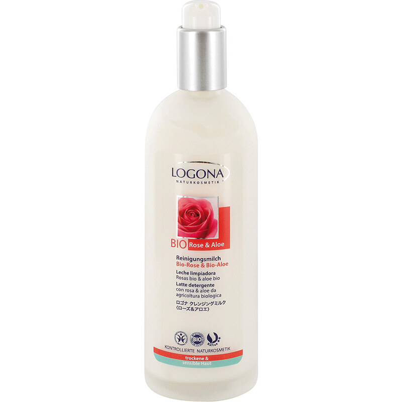 Logona Bio-Rose & Bio- Aloe Reinigungsmilch 125 ml für Frauen