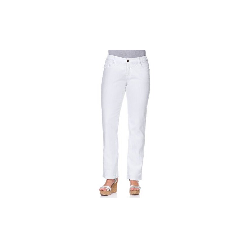 Damen Denim Gerade Stretch-Jeans „Lana“ SHEEGO DENIM weiss 21,22,23,24,25,88,92,96,100,104