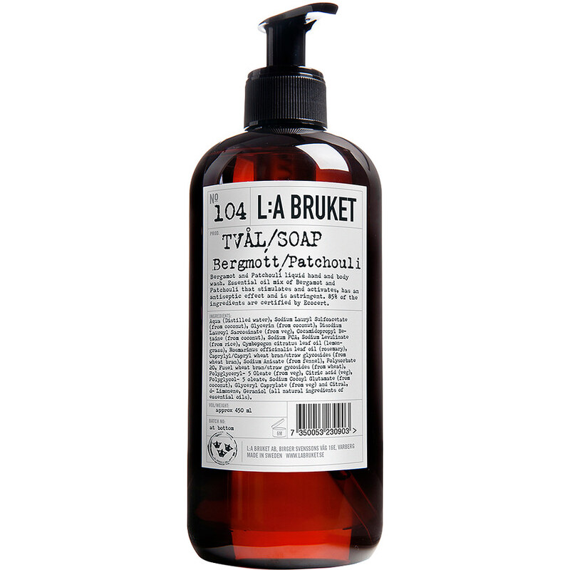 L:A BRUKET No.104 Bergamot/Patchouli Flüssigseife 450 ml