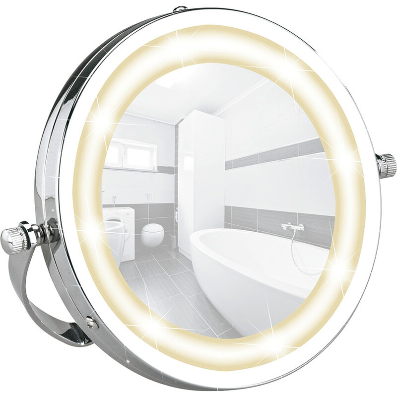Wenko LED-Kosmetik-Hand- und Standspiegel