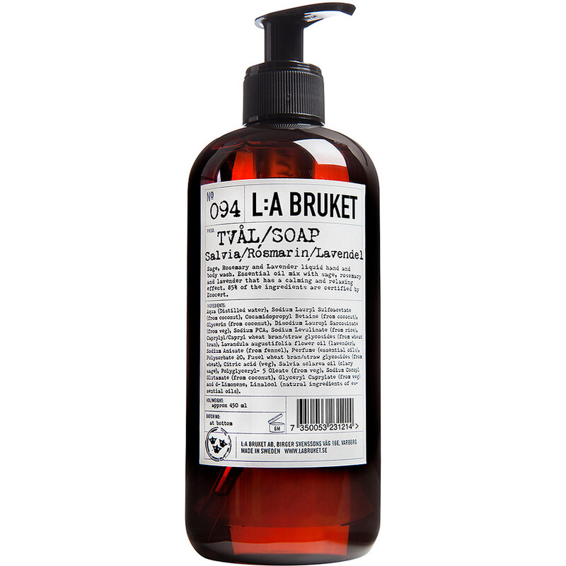 L:A BRUKET No.94 Sage/Rosemary/Lavender Flüssigseife 250 ml