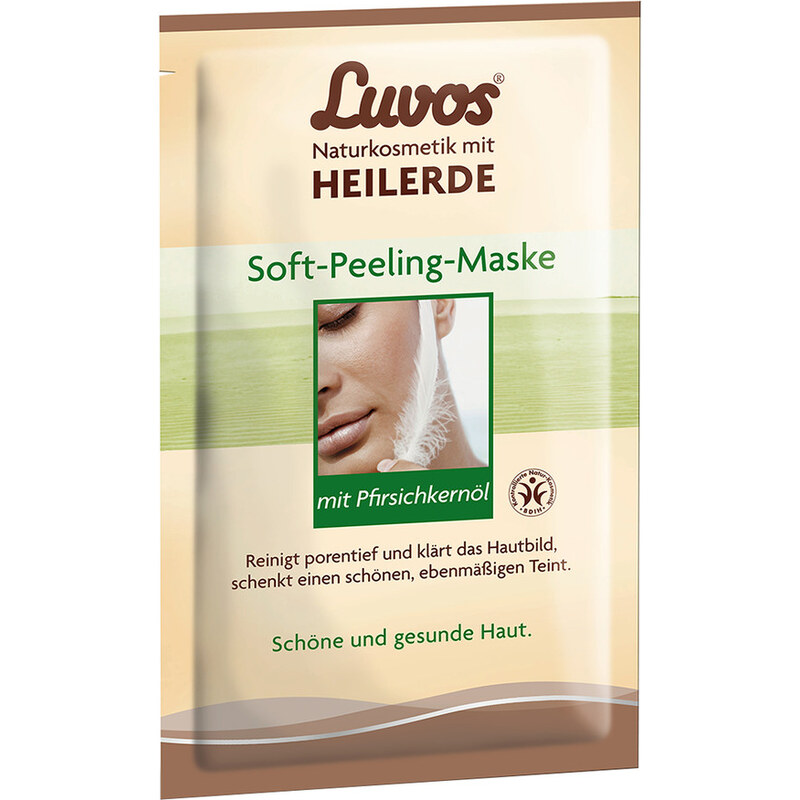 Luvos Naturkosmetik Creme-Maske Soft-Peeling mit Pfirsichkernöl Maske 15 ml