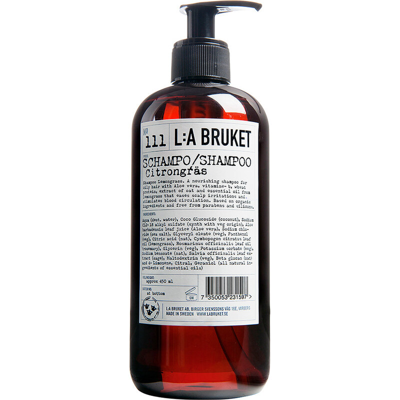 L:A BRUKET No.111 Shampoo Lemongrass Haarshampoo 450 ml